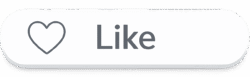 White pill-shaped Instagram Like Button PNG with a grey heart outline and text for social media video overlays and app UI