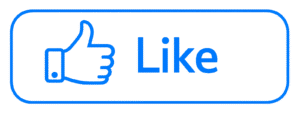 100% Free Minimal Minimal Outline Like Button Download Blue Minimal Minimal Outline Like Button PNG with a thumbs up icon for clean social media video overlays and app UI design