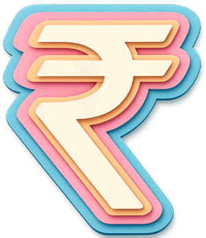 Paper Cut Style Currency Icon PNG with Transparent Background for Finance & Banking
