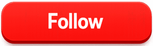 3D rounded rectangular Red Follow Button PNG with bold white text for social media engagement and app UI design