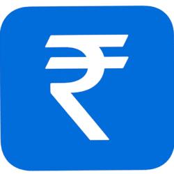 Square Background Rupee Icon PNG | Blue Indian Currency Symbol Square Background Rupee Icon PNG with Transparent Background for Banking, Finance & Payment Design