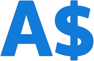 Australian Dollar Icon PNG Transparent AUD Currency Symbol Illustration
