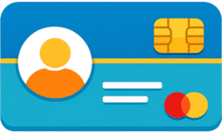Bank Account Profile Icon PNG (Transparent Background) – Free Download Bank Account Profile Icon PNG – Transparent Banking Profile Card Illustration