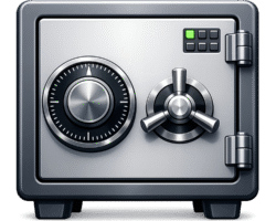 Bank Locker Icon PNG (Transparent Background) – Free Download Bank Locker Icon PNG – Transparent Safe Deposit Vault for Banking & Security
