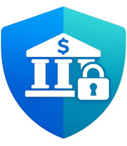 Bank Security Shield Icon PNG (Transparent Background) – Free Download Bank Security Shield Icon PNG – Transparent Banking Security Shield Icon for Finance & Cyber Protection