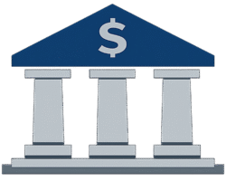 Banking Icon PNG (Transparent Background) – Free Download Banking Icon PNG – Transparent Bank Building Finance Icon