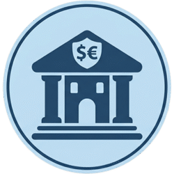 Banking Simple Icon PNG with Transparent Background for Finance and Banking