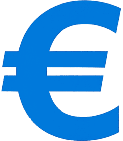 Bold Euro Icon PNG | Transparent Euro Currency Symbol Bold Euro Icon PNG with Transparent Background for Banking, Finance & Payment Design