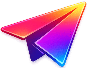3D neon gradient colorful Instagram Share Icon PNG on a transparent background for digital marketing and social media edits.