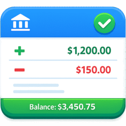 Digital Passbook Icon PNG with Transparent Background for Mobile Banking & Finance