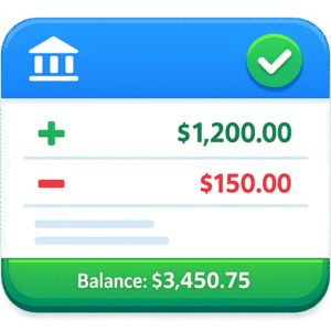 Digital Passbook Icon PNG with Transparent Background for Mobile Banking & Finance