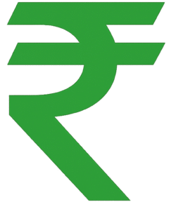 Flat Rupee Icon PNG | Transparent Indian Currency Symbol Flat Rupee Icon PNG with Transparent Background for Banking, Finance & Payment Design