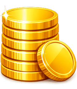 Gold Coin Stack PNG | Transparent Money Coins Illustration Gold Coin Stack PNG with Transparent Background for Finance, Banking & Money Design
