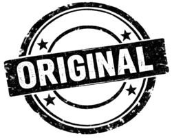 Original Stamp PNG – Transparent Original Rubber Stamp Seal for Documents & Certificates