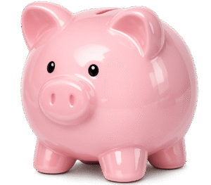 Pink Piggy Bank PNG | Cute Savings Money Bank Transparent Pink Piggy Bank PNG with Transparent Background for Savings, Banking & Finance Design