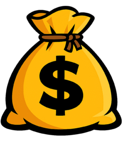 Saving Money Bag PNG | Transparent Money Sack Icon Saving Money Bag PNG with Transparent Background for Banking, Finance & Investment Design