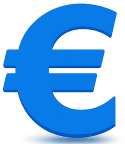 Shadow Euro Icon PNG | Transparent Euro Currency Symbol Shadow Euro Icon PNG with Transparent Background for Banking, Finance & Currency Design