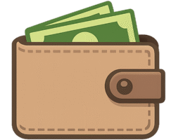 Wallet Money Icon PNG (Transparent Background) – Free Download Wallet Money Icon PNG – Transparent Wallet with Cash Icon for Finance & Payment Apps