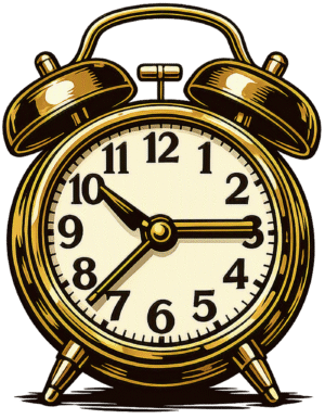 Alarm clock retro twinbell featuring a detailed vintage golden brass design with a classic analog dial and twin bells.