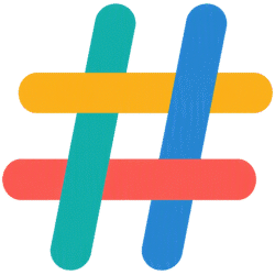 Hashtag Icon Trending PNG Hashtag icon trending featuring a colorful pound sign with teal, blue, yellow, and red overlapping lines.