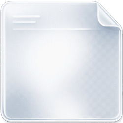 Sticky note glassmorphism UI featuring a semi-transparent frosted glass memo pad with a folded top right corner and soft reflection lines.